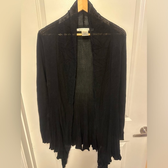 Max Studio women’s small black sweater open cardigan. Excellent condition - Picture 1 of 4